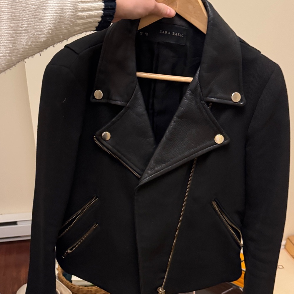 Zara Black Leather Jacket